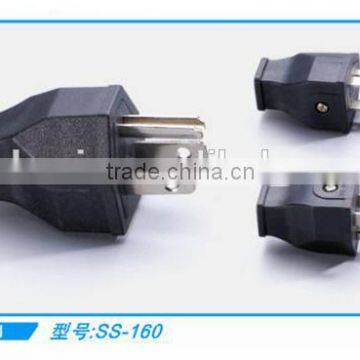 US 3 pins industrial power cord plug US thailand power plug adapters 15A 125v