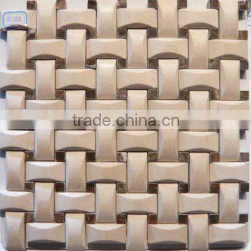 basket weave marble mosaic