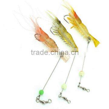 New Product 3.4" 8.65cm 5.41g 6 Pcs Soft Shrimp Lures Tackle Carp Fishing Bait. photo-3