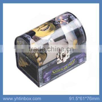 irregular packaging mailbox shaped tin box