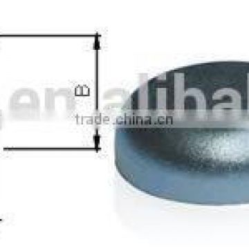 D66 rubber coated pot magnet with M6 thread