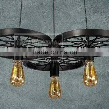 Manufacture wheel shape modern industrial style lighting,modern flower chandelier lighting,modern industrial style lighting