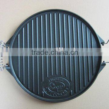 Cast iron cooking griddle