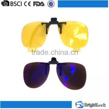 Clip on sunglasses with case polarized lens flip up folding sunglasses with unisez design