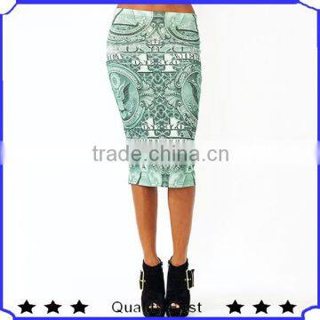 Latest Fashion Women Skirts Midi Skirt Pencil Skirt Print Skirt Shk54