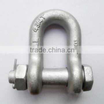 Us Type Safety Drop Forged Steel Screw Pin Lifting Chain d Shackle