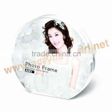 acrylic frameless picture frame with screw