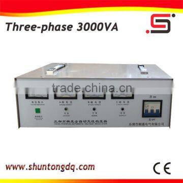 new technology SVC three phase 3kva electric current power automatic voltage regulator made in china