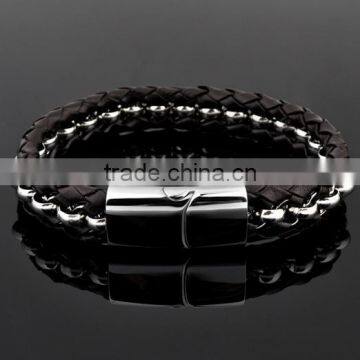 China Online Shopping Men'S Woven Leather Bracelets