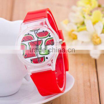 Promotional Gift Cheap Electric Novel Lovely Fruit Animal Picture Quartz Watch for Girls Students photo-2