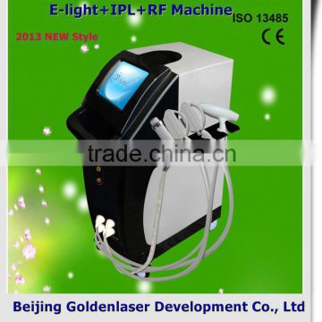 2013 New design E-light+IPL+RF machine tattooing Beauty machine hyaluronic acidphramaceutical cosmetology