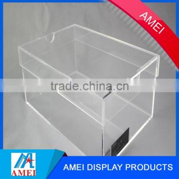 2016 Hot sell clear acrylic display shoe boxes