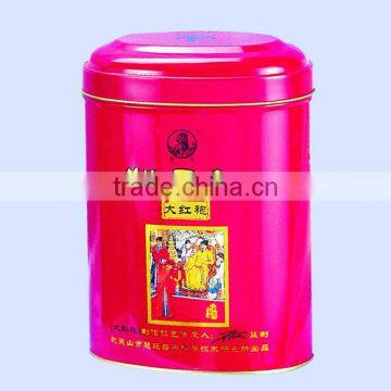 Direct factory price tea tin box red printing tin tea box tea tin box