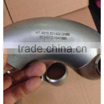 90 degree ASTM A815 S31803 elbow