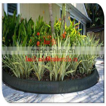 Rubber Border Garden Flexible Edging Supplier, recycled rubber crumb garden border