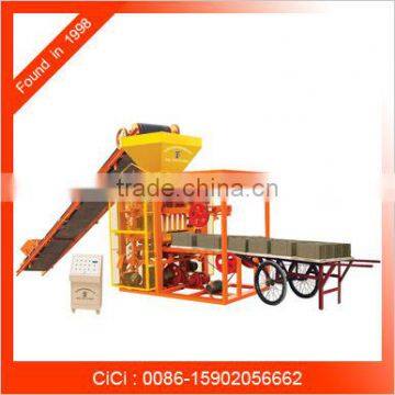 QTJ4-26 Cement Brick Raw Material and Paving Block Making Machine Type concrete brick machine