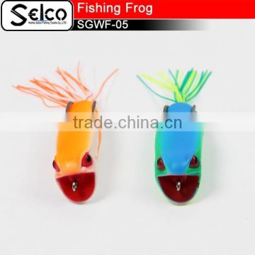 SGWF-05 artifical top water popper big mouth soft frog, 60mm/14.5g