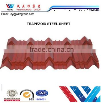 China Direct Manufacturer Promotional Colored Corrugated Steel tile for house roofing to Dubai