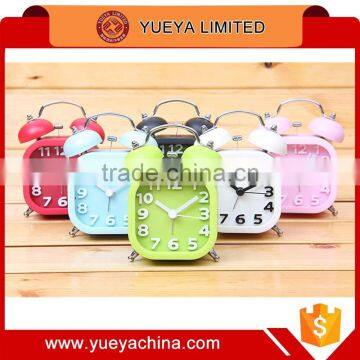 Korean Style Candy Colors 3D Digital Clock Retro Heart Shaped Alarm Clock photo-2
