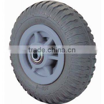 Flat Free Solid pu Foam Rubber Tires and Wheels photo-3
