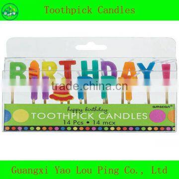 Decorative Candle Birthday Theme Party Picks Supplies photo-3