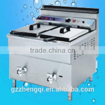 Stainless steel kitchen equipment Desktop gas fryer restaurant deep fryers (ZQW-172)