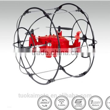 4-axis flying ball aircraft/Aircraft remote control spherical aircraft crawl wall ground walk four-axis aircraft