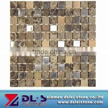 Light emperador marble mosaic pattern