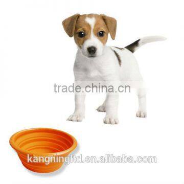 newest design silicone pet dog bowl &Fashion foldabld silicone dog bowl