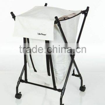 Folded laundry lifter Hamper and lunadry hamper