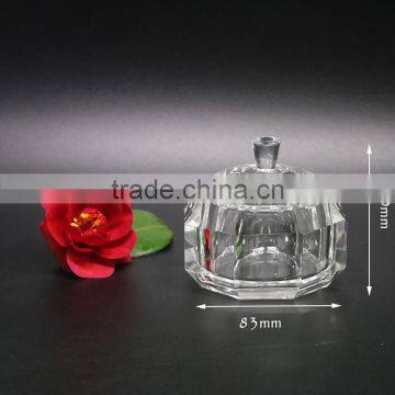 Decorative clear storage box crystal glass jewelry box