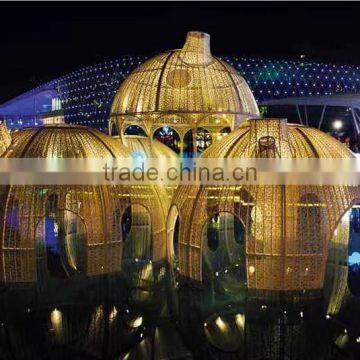 Rattan for Babylon Garden Wedding Party Decoration With Aluminum Frame Power Coated Detachable Babylon Garden Decoration photo-3