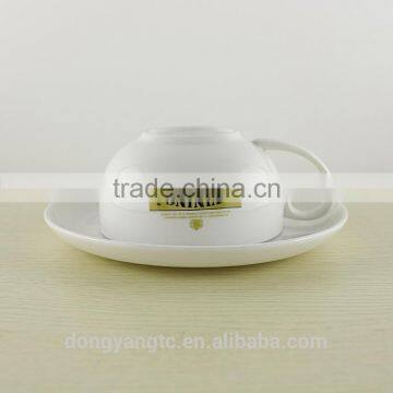 2017 Trending Products Custom Logo White Porcelain Coffee Sets