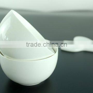China Supplier New Premium Custom Design White Glazed Porcelain Dinner Set photo-5