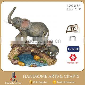 16 Inch Resin Craft Lively Large Animal Elephant Statues photo-3