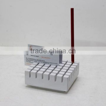 Multy use office supply Concrete Business Card Holder Pen Holder