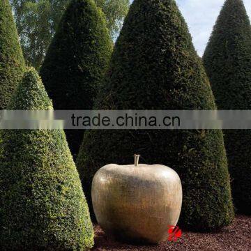 Bronze Apple Statue Art Garden Fruite Decor photo-2