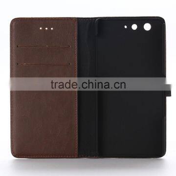 High Quality Crazy-horse PU Card Bumper/pocket Cell Phone Case for Fujitsu photo-6