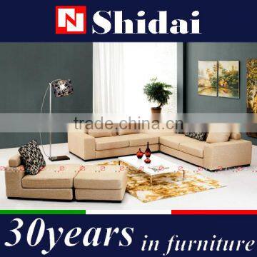 U Shaped Beige 7 Seater Low Price Sofa Furniture Set G133-RE photo-2