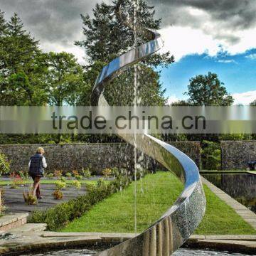 Modern Outdoor Garden Decoration Stainless Steel Water Sculpture photo-3