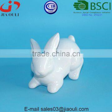 Lovely EASTER decorations mini white ceramic Bunny