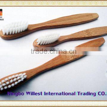 Bamboo Toothbrush With White Soft Bristle Oral Hygiene Product photo-3