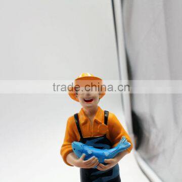 Oem Hot Sale Resin China Fishermen Souvenir for Sale photo-5