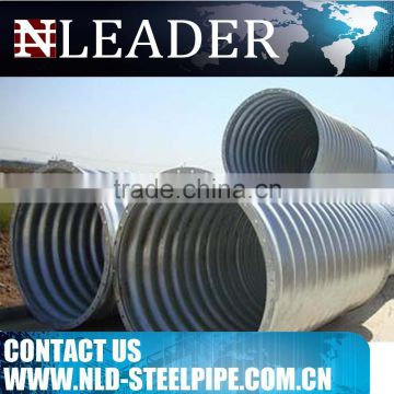 corrugated steel culvert/corrugated galvanized steel culvert pipe