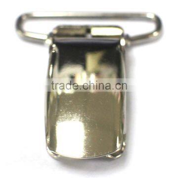 Nickel Plate 1 Inch Fashion High Quality Metal Suspender Clip With Plastic Teeth Inside for Garment photo-5