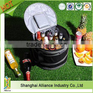 Hot-Selling high quality low price collapsible round cooler picnic bag for frozen food