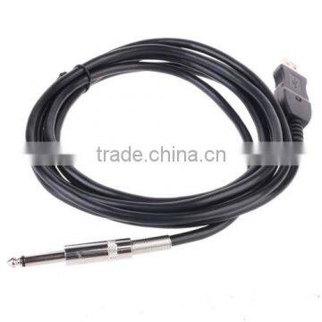 3M Guitar Bass 1/4'' 6.3mm Jack To USB Link Connection Instrument Cable Adapter photo-2