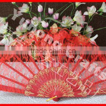Handmade Plastic Wedding Hand Fan photo-3