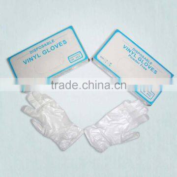 Clear & Blue Disposable Gloves/medical Vinyl Gloves photo-3