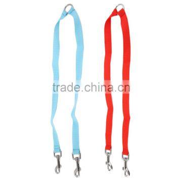 2.5*50 CM Double Head Multiple Dual Coupler 2 Way Nylon Dog Pig Pet Walking Leash Lead Collar Durable Nylon Dog Lead 2 Colors photo-5